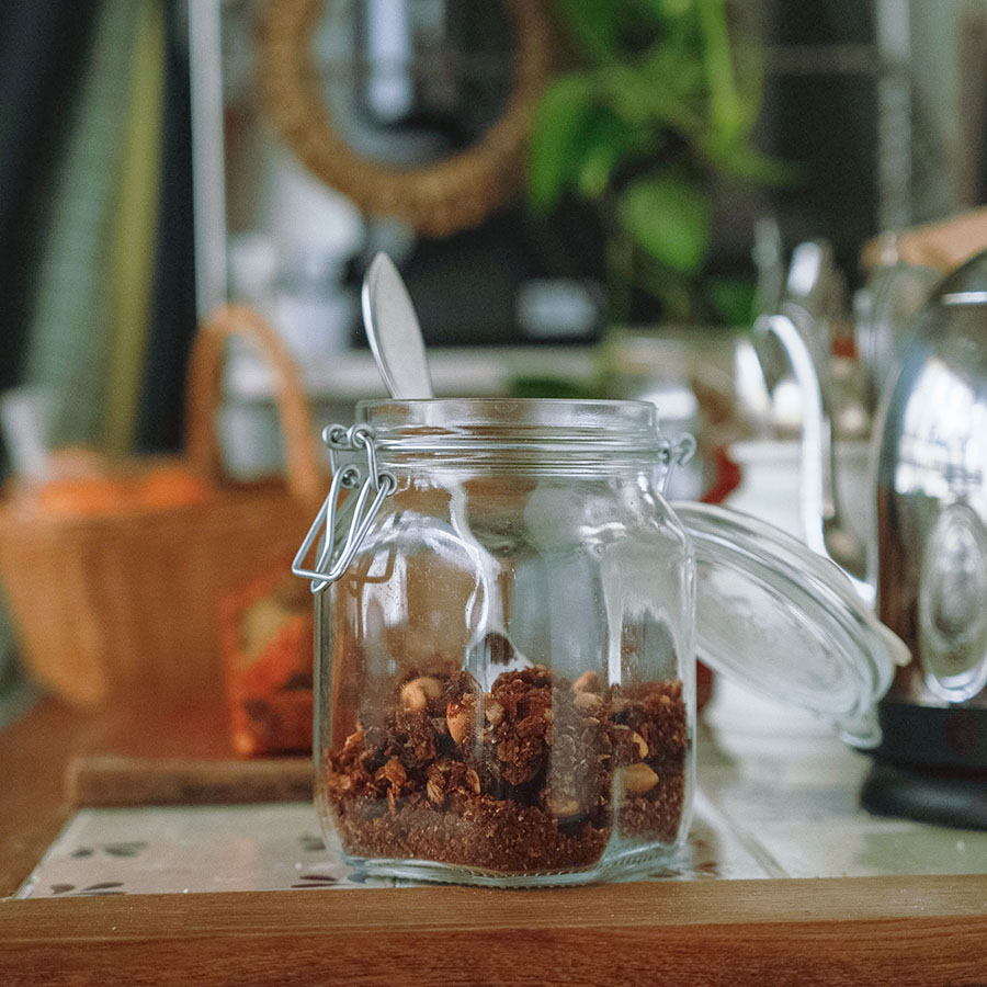 米粉のおやつミックスで作る コーヒーグラノーラ