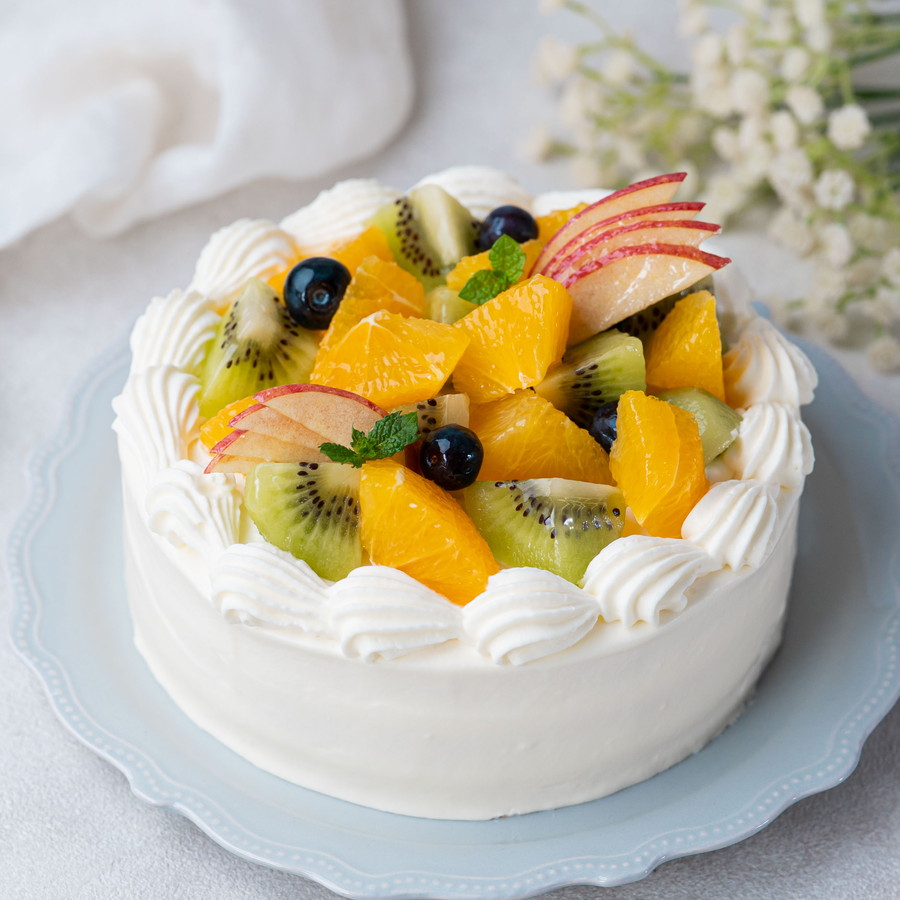 生クリームがだれにくい!サマーショートケーキ