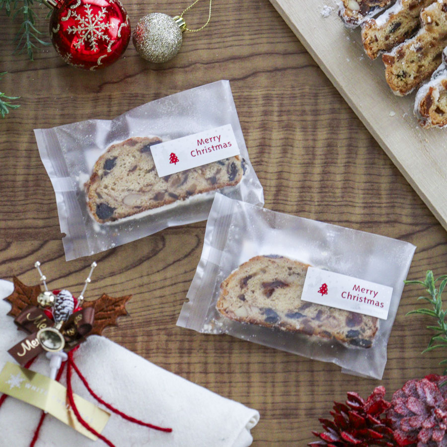 カットで手軽に販売!シュトーレンラッピング