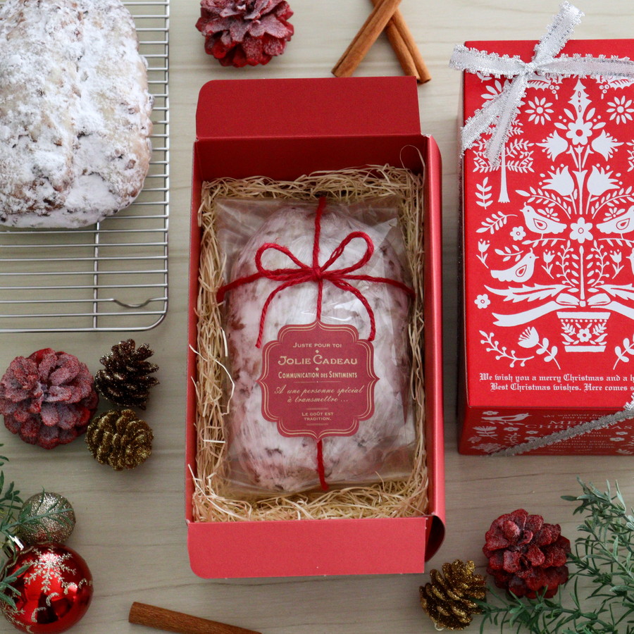 クリスマスボックスで魅せる!シュトーレンラッピング