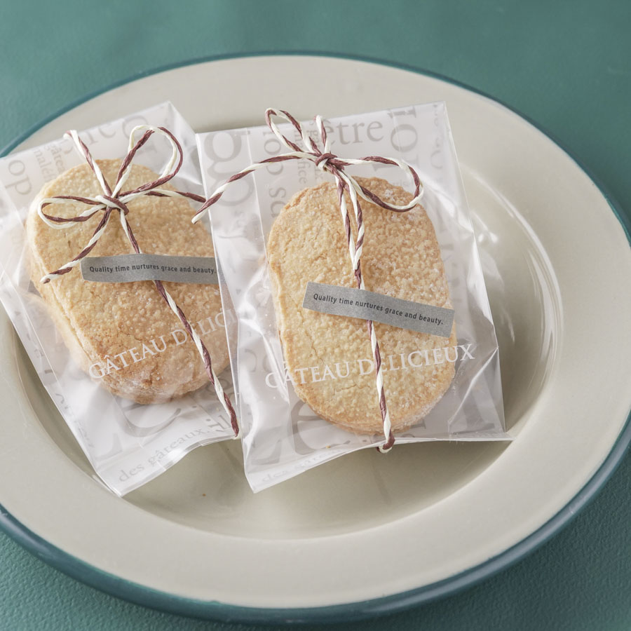 柄入りガス袋を使ったダックワーズラッピング