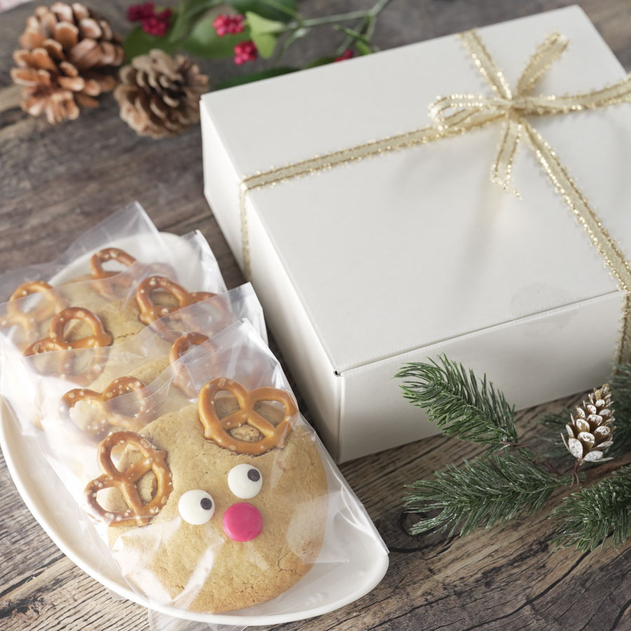 トナカイクッキーの詰め合わせラッピング