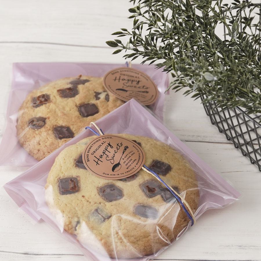 大きめサイズのアメリカンクッキーのラッピング