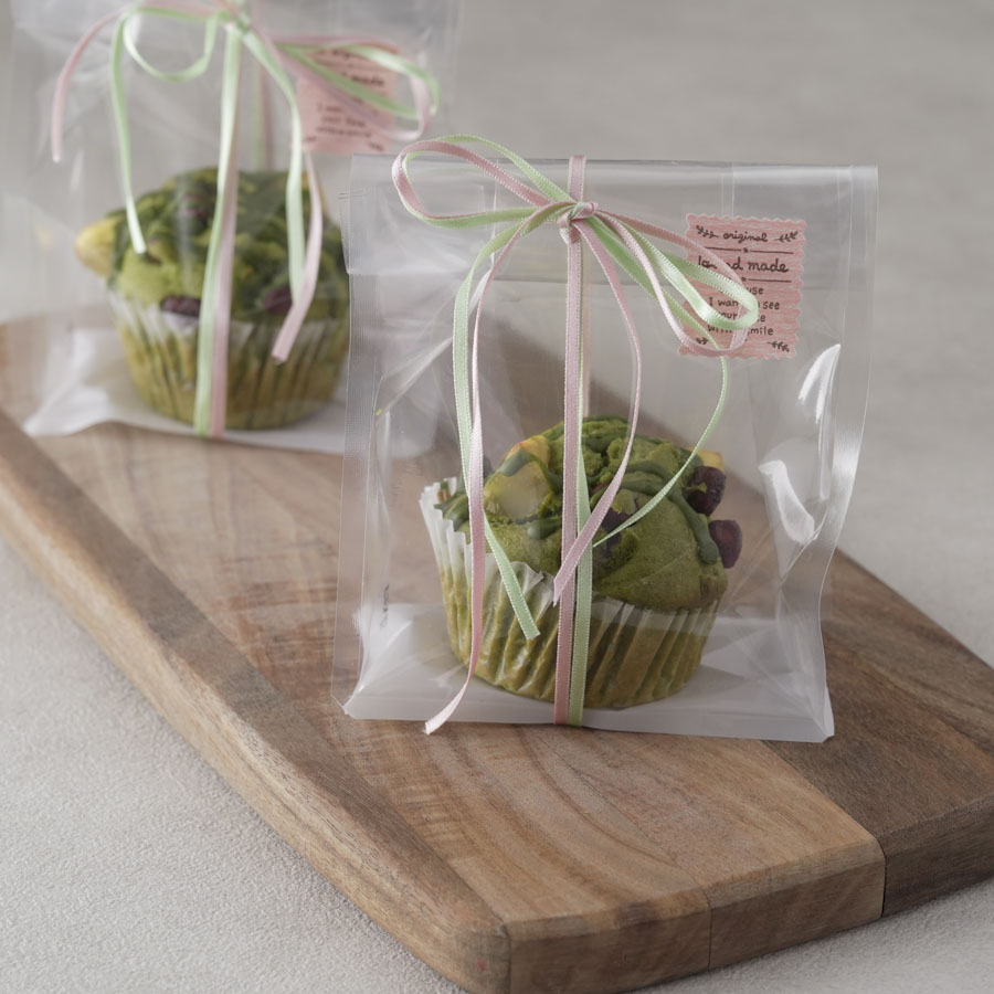 スタンドバッグを使ったマフィンラッピング