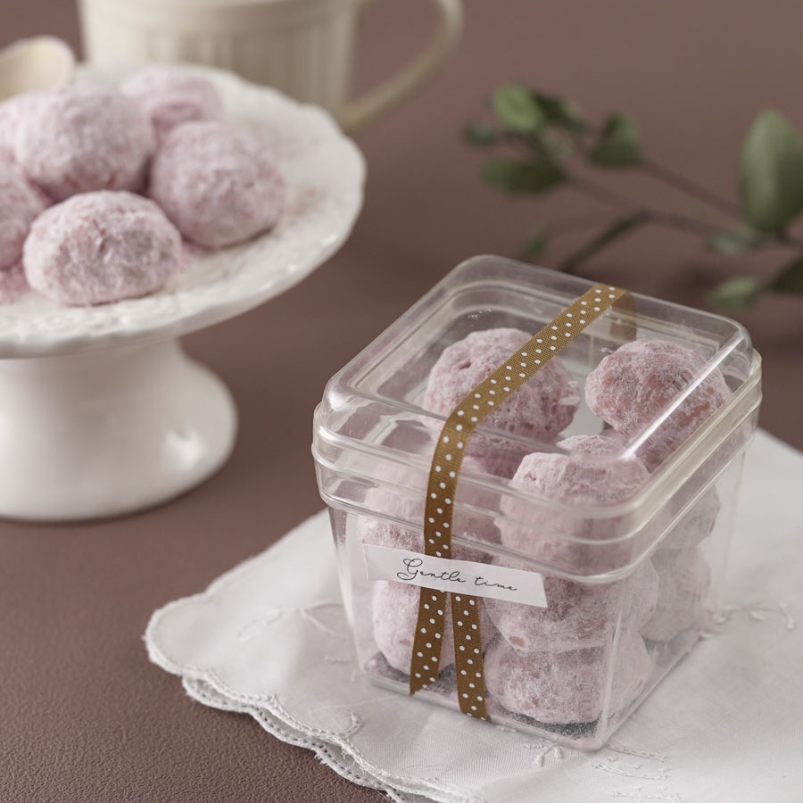 クリアケースを使ったブールドネージュのラッピング