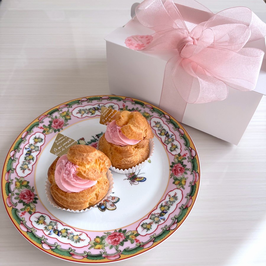 桜の花リボンラッピング