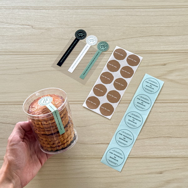 <お好みのシールで>